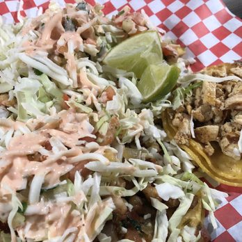 Mr Taco Nice - Two shrimp tacos and chicken taco - Tacos Near Me - Anaheim, California Mr Taco Nice - Two shrimp tacos and chicken taco - Tacos Near Me - Anaheim, California
