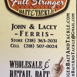 Full Stringer Bait and Tackle - Business card