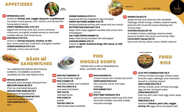 Menu photo 4 Anh's Kitchen Atlanta, GA