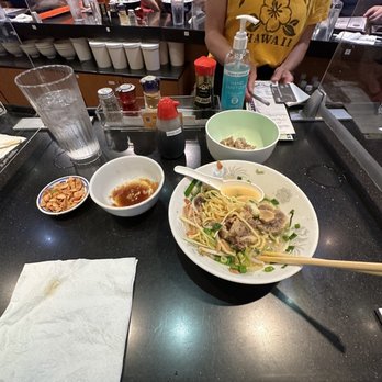 Ramen Nakamura - Can't even finish half size. Broth taste cheap. - Ramen Near Me - Honolulu, Hawaii