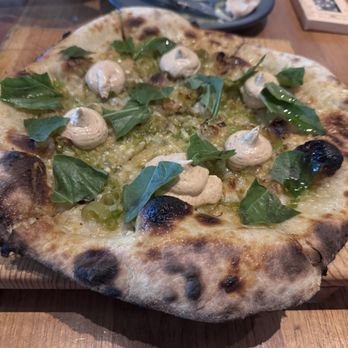 Avec River North - Green Garlic Pizza - Mediterranean Near Me - Chicago, Illinois Avec River North - Green Garlic Pizza - Mediterranean Near Me - Chicago, Illinois