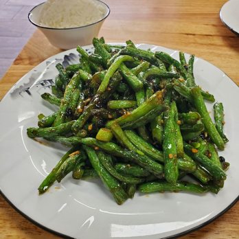 China Fun - Green beans in black bean sauce - Chinese Near Me - Escondido, California China Fun - Green beans in black bean sauce - Chinese Near Me - Escondido, California
