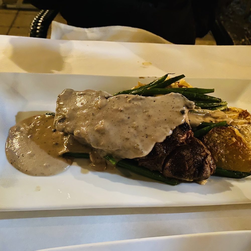 Red Tavern - Grilled Prime New York Au Poivre - New American Near Me - Chico, California Red Tavern - Grilled Prime New York Au Poivre - New American Near Me - Chico, California
