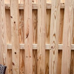 JC Fence & Gutters - Interior fence view