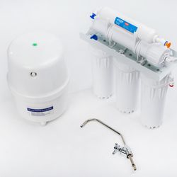 Professional Water Technology - Reverse Osmosis 5 Stage Water Purification System with Water Tank and Separate Beverage Faucet
