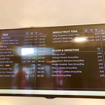 85°C Bakery Cafe-Arcadia - Drink Menu 2 - Coffee & Tea Near Me - Arcadia, California