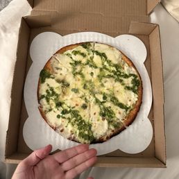Gluten free cauliflower 4 cheese pizza Gluten free cauliflower 4 cheese pizza