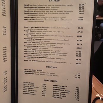 Casa Orinda - Menu - 2 of 2 - Italian Near Me - Orinda, California