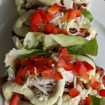 Stripers Waterside Restaurant - Jackfruit tacos. - Seafood Near Me - Kennebunkport, Maine