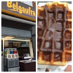 Belgaufra - Trying my first Belgian Waffle