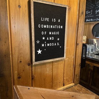 Echo Lake Cafe - Mimosa sign board - Cafes Near Me - Bigfork, Montana Echo Lake Cafe - Mimosa sign board - Cafes Near Me - Bigfork, Montana