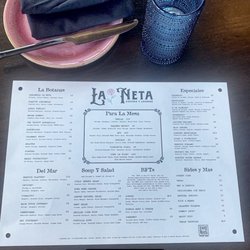 La Neta Cocina y Lounge - Menu