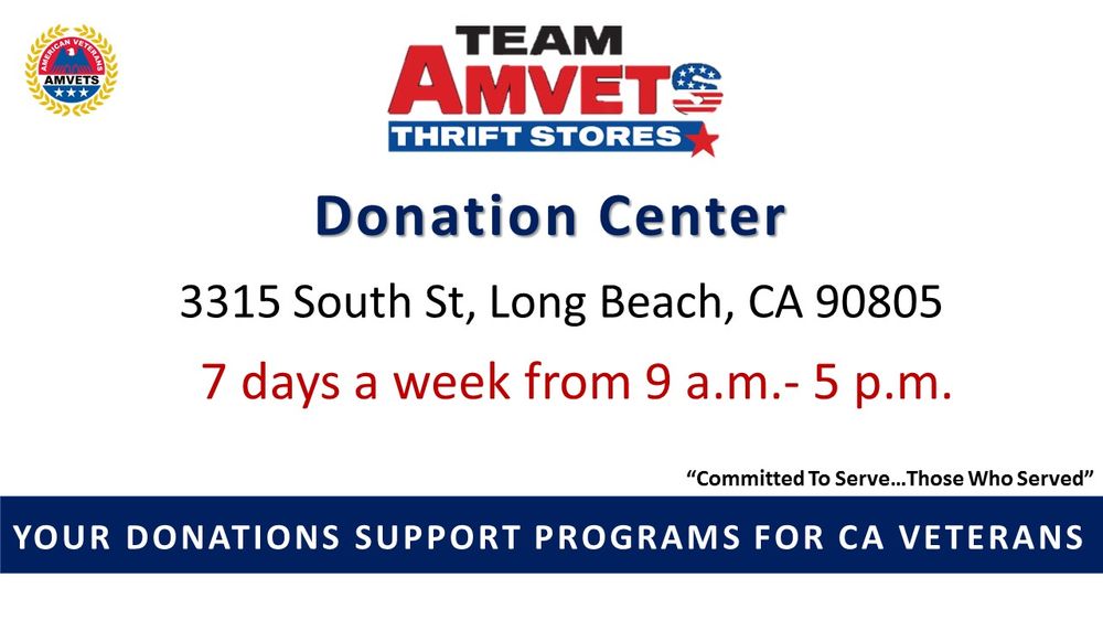 Team Amvets Thrift Store 50 Photos 94 Reviews Thrift Stores 3315 E South St Long Beach Ca Phone Number Yelp
