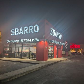 Sbarro - the exterior of a restaurant at night - Pizza Near Me - Las Vegas, Nevada