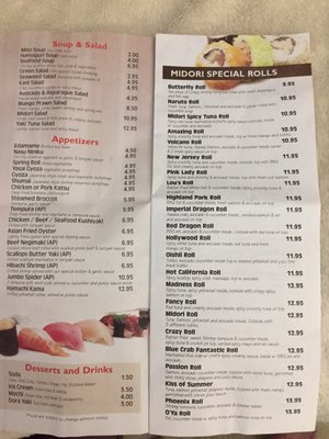Menu photo 8 Midori Sushi Highland Park, NJ