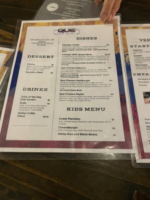 Menu photo 4 Que Chevere Mesa, AZ