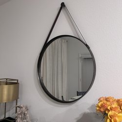 Uptown - Unique and beautiful Mirror with leather strap.