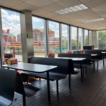 The Varsity - Dining area in north end of building. View is worth the several steps it takes to get there. - Burgers Near Me - Atlanta, Georgia The Varsity - Dining area in north end of building. View is worth the several steps it takes to get there. - Burgers Near Me - Atlanta, Georgia
