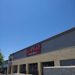 the front of a rite aid pharmacy the front of a rite aid pharmacy