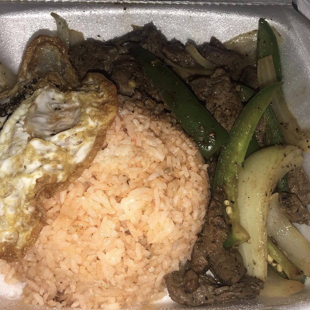 VN Dish - Filet Mignon beef stir fried with jalapeños/onions and red rice Bo Luc Lac - Vietnamese Near Me - Corona, California VN Dish - Filet Mignon beef stir fried with jalapeños/onions and red rice Bo Luc Lac - Vietnamese Near Me - Corona, California