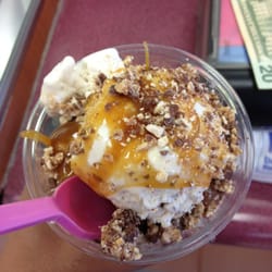 Baskin Robbins - The top of my snicker sundae.