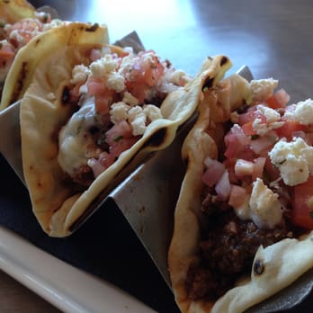 Carson Kitchen - Gyro tacos ($10) - lamb, tzatziki, cucumber, tomato - New American Near Me - Las Vegas, Nevada Carson Kitchen - Gyro tacos ($10) - lamb, tzatziki, cucumber, tomato - New American Near Me - Las Vegas, Nevada