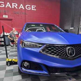 Lux Garage - Satin Blue Matte Wrap - Vehicle Wraps Near Me - Lorton, Virginia Lux Garage - Satin Blue Matte Wrap - Vehicle Wraps Near Me - Lorton, Virginia