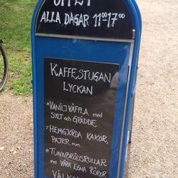 Kaffestugan Lyckan - Meny typ.