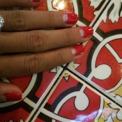 Venetian's Nail Salon & Spa - Half Moon Shellac $20  Color : Sealed with a kiss