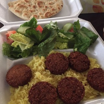 Super Gyros - Very dry & flavorless falafels and flavorless rice. Wasn't impressed at all - Middle Eastern Near Me - Modesto, California