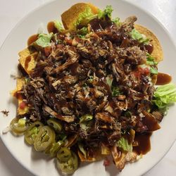 Main Street Station - Pulled pork nachos