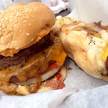 Paradise Pup - Double cheddar char and char cheddar polish - Fast Food Near Me - Des Plaines, Illinois Paradise Pup - Double cheddar char and char cheddar polish - Fast Food Near Me - Des Plaines, Illinois