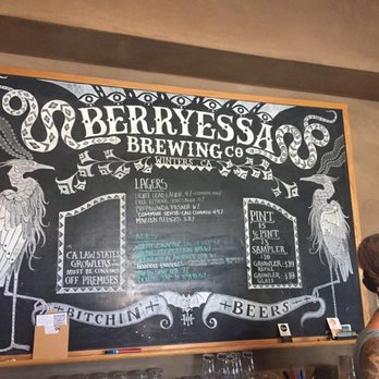 Berryessa Brewing Company - Brew choices sept 2019 - Breweries Near Me - Winters, California