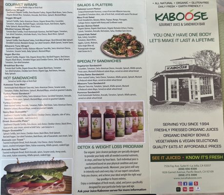 Menu photo 8 Juice Kaboose San Diego, CA Menu photo 8 Juice Kaboose San Diego, CA