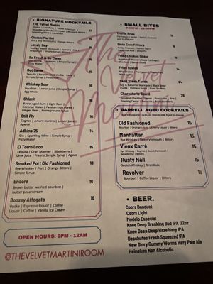 Menu photo 2 The Velvet Martini Elk Grove, CA Menu photo 2 The Velvet Martini Elk Grove, CA