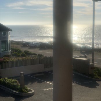 Moonstone Landing - The view of Moonstone Beach from the room #208 - Hotels Near Me - Cambria, California