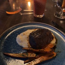 Barbacoa - 10oz tenderloin tallow & herb roasted fingerling potatoes, seasonal veg.