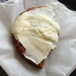 Half-eaten iced ginger cookie