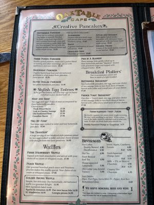 Menu photo 7 The Oak Table Cafe Sequim, WA Menu photo 7 The Oak Table Cafe Sequim, WA