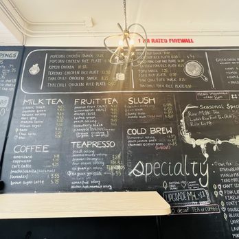 Tea Hill - Wall/ Board Menu - Bubble Tea Near Me - Chapel Hill, North Carolina Tea Hill - Wall/ Board Menu - Bubble Tea Near Me - Chapel Hill, North Carolina