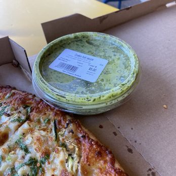Cheese Board Pizza - Green sauce - Pizza Near Me - Berkeley, California