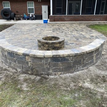 Tommy's Backyard - Patio /Fire Pit seating wall - Patio Coverings Near Me Tommy's Backyard - Patio /Fire Pit seating wall - Patio Coverings Near Me