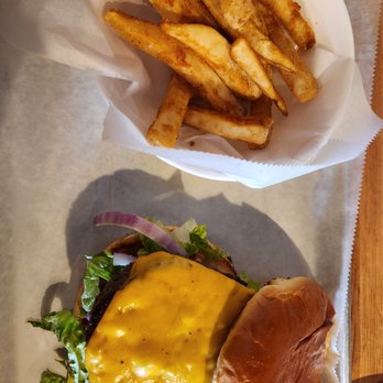 Gastro 49 - a cheeseburger and french fries - Burgers Near Me - Chesterton, Indiana