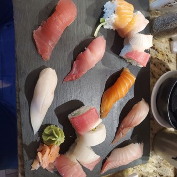 Miso Sushi - Sushi dinner for one. 6 piece Nigri and a rainbow roll. - Japanese Near Me - Anchorage, Alaska Miso Sushi - Sushi dinner for one. 6 piece Nigri and a rainbow roll. - Japanese Near Me - Anchorage, Alaska