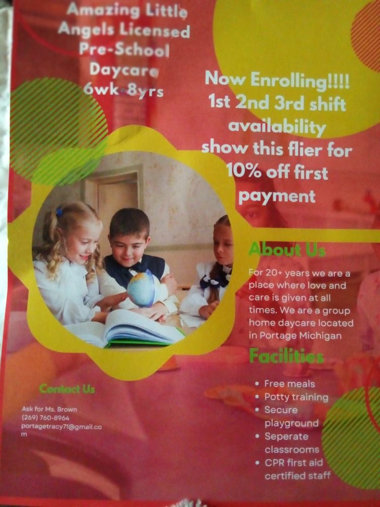 Amazing little angles - childcare center in Portage, MI