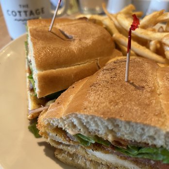 The Cottage - Crispy Milanese Chicken Sandwich - New American Near Me - Encinitas, California The Cottage - Crispy Milanese Chicken Sandwich - New American Near Me - Encinitas, California