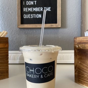 Choco Bakery & Cafe - Pistachio latte - needed another shot of espresso. - Patisserie/Cake Shop Near Me - Corona, California