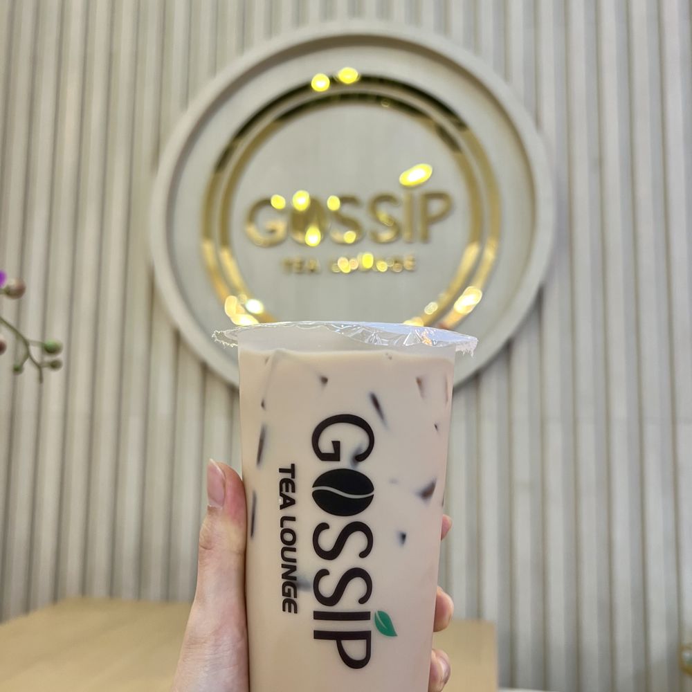 Gossip Tea Lounge - Gossip Milk Tea w/ brown sugar boba - Vietnamese Near Me - Durham, North Carolina