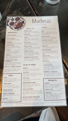 Menu photo 1 Maderas - Kitchen & Cantina Houston, TX Menu photo 1 Maderas - Kitchen & Cantina Houston, TX