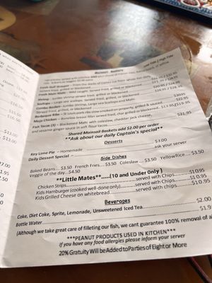 Menu photo 1 Tide Tables Cortez, FL